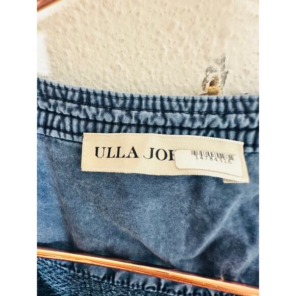 ULLA JOHNSON Indigo Acid Denim Puff Sleeve Sadie Jumpsuit size Small - Picture 9 of 14